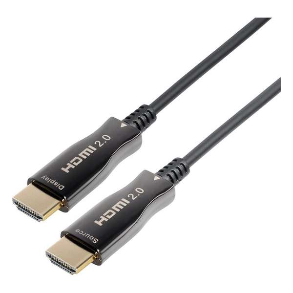 MaxTrack Actieve optical fiber HDMI kabel - versie 2.0 (4K 60Hz HDR) - 20 meter