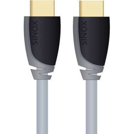 Sinox HDMI, 5.0m HDMI kabel 5 m HDMI Type A (Standaard) Grijs