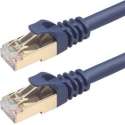 By Qubix internetkabel - CAT8 Ethernet LAN kabel - 7,6 meter - RJ45 - donkerblauw