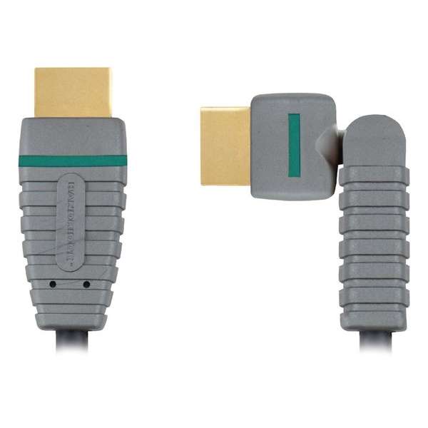 Bandridge HDMI 1.4 High Speed with Ethernet kabel met roteerbare connector - 3 meter