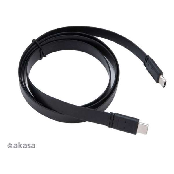 Akasa PROSLIM, Sleek and Slim, USB 3.1 Gen2 Type C to Type C , 10Gbps, 4K, Fast Charge 3A/5V, 1M