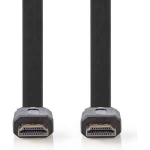 Nedis High Speed HDMI™-kabel met Ethernet - Zwart - Plat - 2 meter