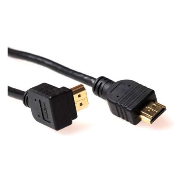 Advanced Cable Technology - 1.3 High Speed HDMI kabel - eenzijdig haaks - 3 m - Zwart