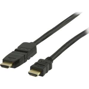 Valueline Vgvp34290b15 High Speed Hdmi Kabel met Ethernet Hdmi Connector - Hdmi Connector Draaibaar 1,50 M Zwart