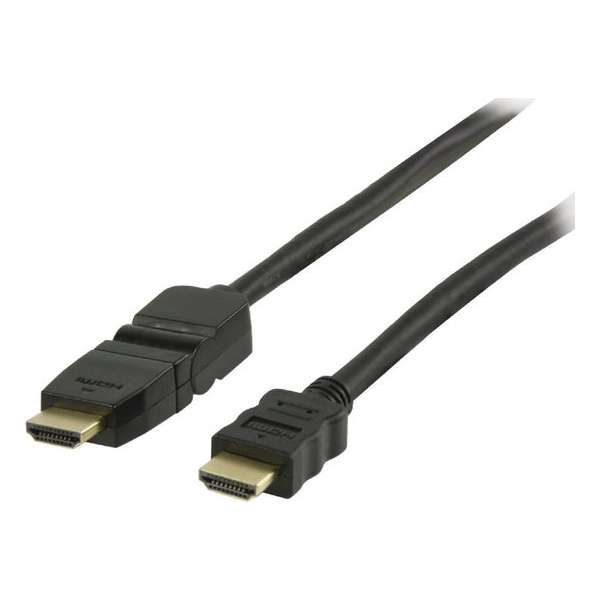 Valueline Vgvp34290b15 High Speed Hdmi Kabel met Ethernet Hdmi Connector - Hdmi Connector Draaibaar 1,50 M Zwart