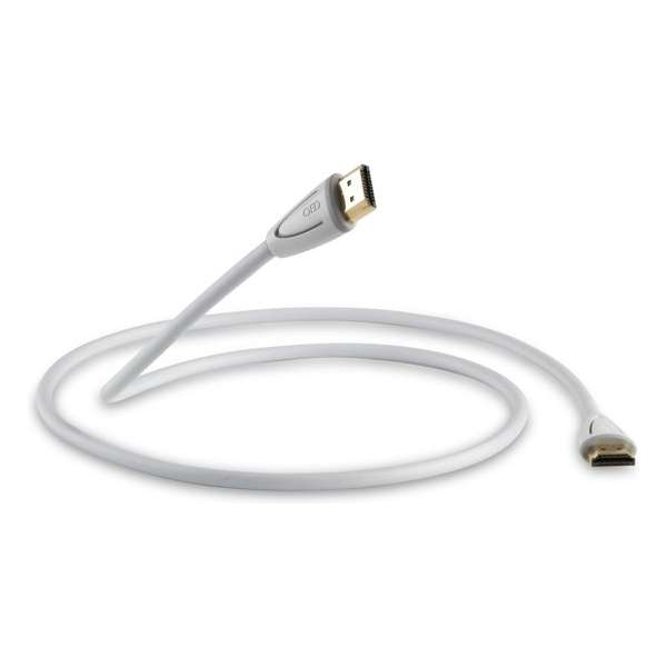 QED PROFILE EFLEX HDMI WHT 2m SINGLE - HDMI-kabel