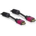 Delock - 1.3 High Speed HDMI kabel - 5 m - Zwart/Roze