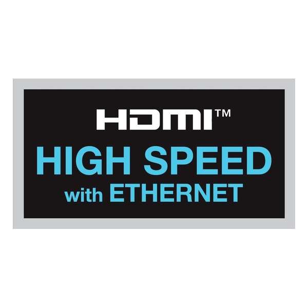 High Speed HDMI kabel met Ethernet HDMI connector - HDMI mini-connector 2,00 m grijs