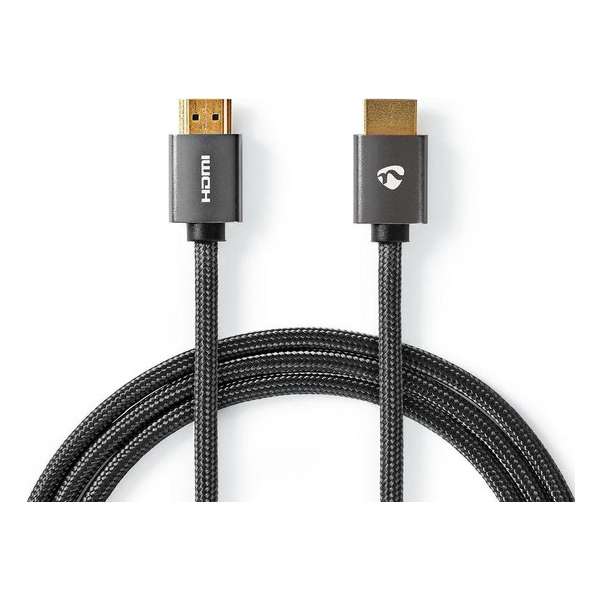 Nedis High Speed HDMI-kabel met Ethernet | HDMI™-Connector - HDMI™-Connector | Gun Metal Grey | Gevlochten Kabel | 5.0 m