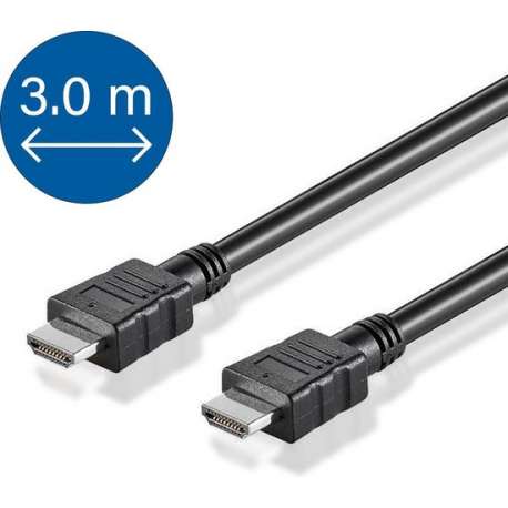 HDMI kabel Premium 1.4 High Speed met Ethernet-functie  3,00 m  Zwart 4K compatible