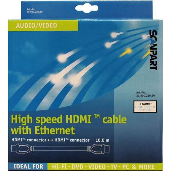 Scanpart - Scanpart Hdmi Kabel High Speed En Ethernet 10m - 30 Dagen Niet Goed Geld Terug