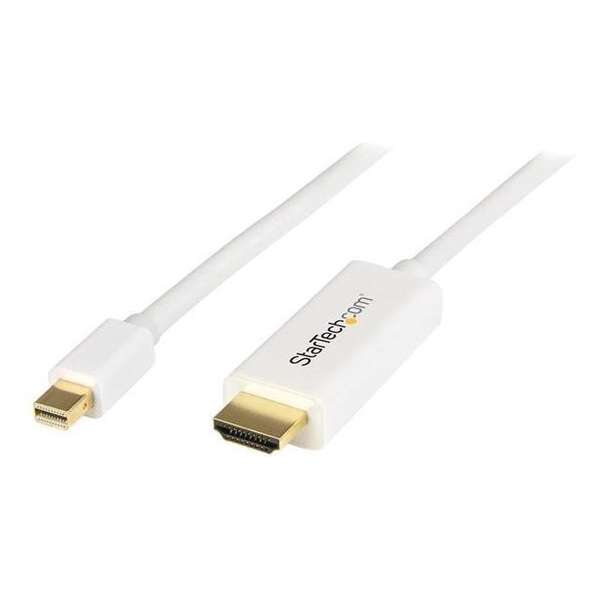 StarTech.com Mini DisplayPort-naar-HDMI-converterkabel 1 m 4K wit