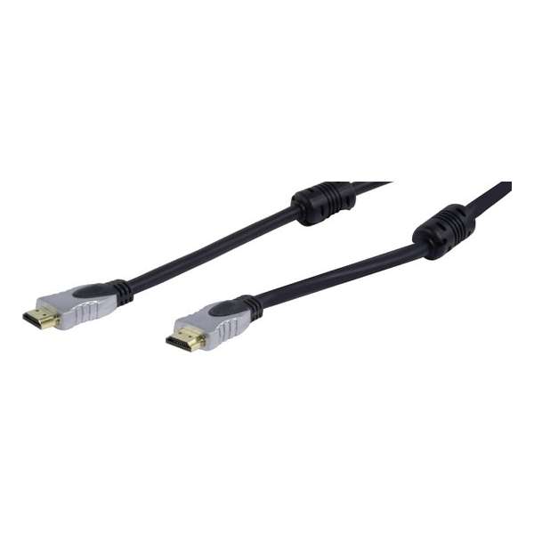 HQ - 1.3 High Speed HDMI kabel - 0.75 m - Zwart