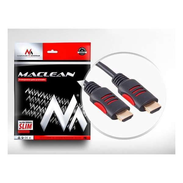 Kabel HDMI-HDMI v1.4 30AWG-kabel Maclean MCTV-814 5m