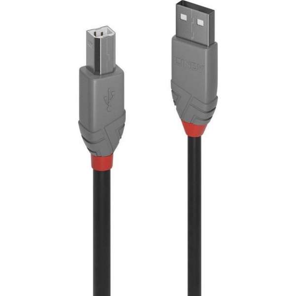 Lindy 36674 USB-kabel 3 m USB A USB B Zwart