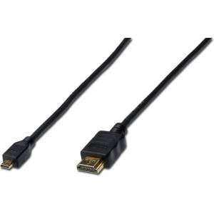 ASSMANN Electronic AK-330109-010-S HDMI kabel 1 m HDMI Type D (Micro) HDMI Type A (Standaard) Zwart