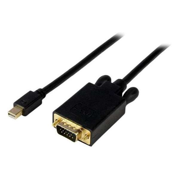 StarTech.com 1,8 m lange Mini DisplayPort-naar-VGA-adapterconverterkabel mDP naar VGA 1920x1200 zwart