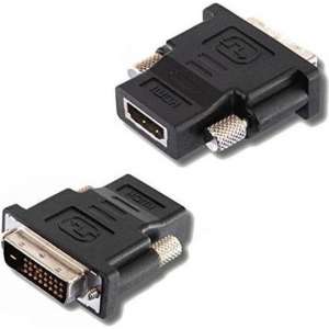 Lineaire ADHD100 kabeladapter/verloopstukje DVI HDMI Zwart