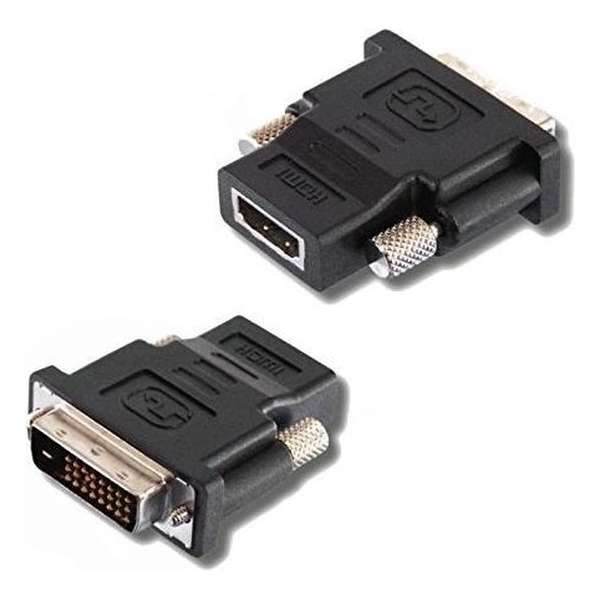 Lineaire ADHD100 kabeladapter/verloopstukje DVI HDMI Zwart