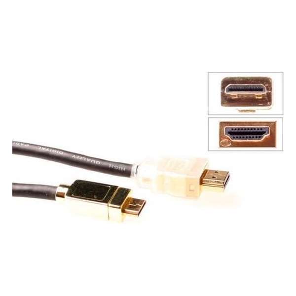 Intronics  - 1.3 High Speed HDMI  naar Mini HDMI - 2 m - Zwart