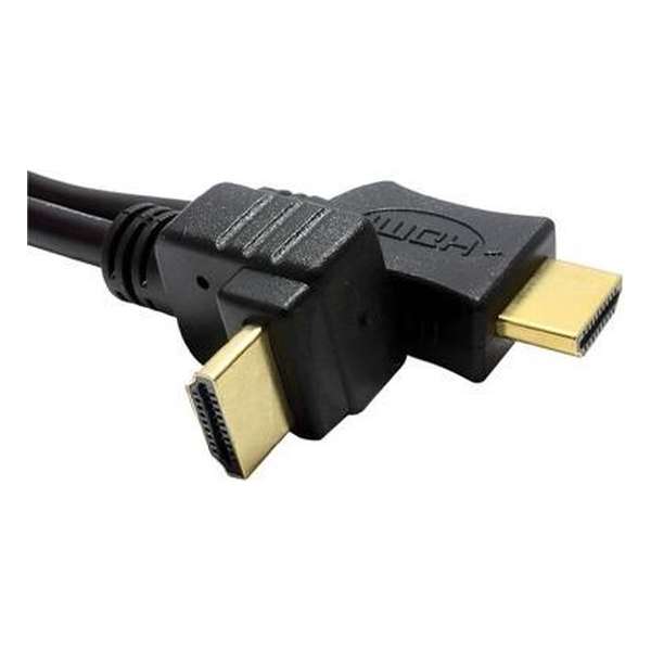 HDMI kabel 1.4 recht naar hoek - 5 meter