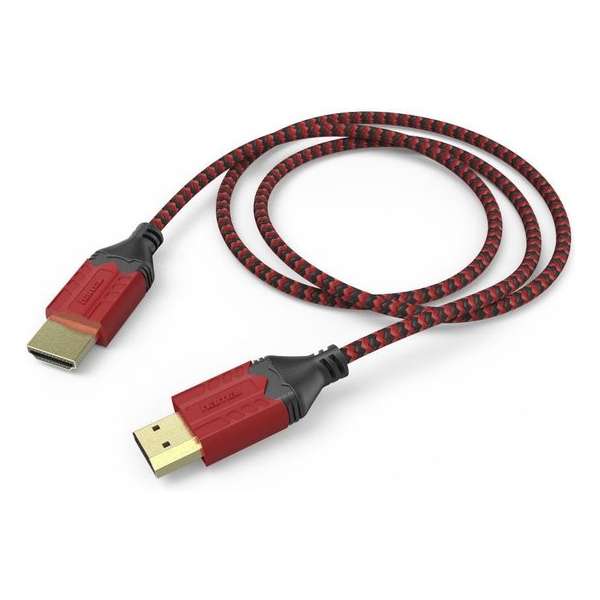 Hama High-speed HDMI™-kabel "High Quality", ethernet, 2 m, rood