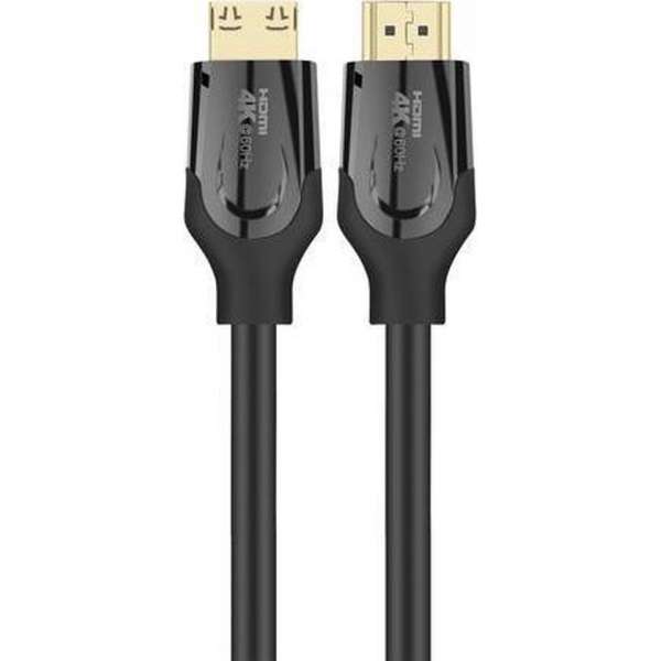 NÖRDIC HDMI-F015 HDMI kabel - 4K 60Hz - Glasvezel - 15 Meter - Zwart