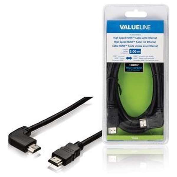 Valueline VLVB34260B20 HDMI kabel 2 m HDMI Type A (Standaard) Zwart