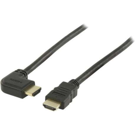 Valueline VGVP34260B20 High Speed Hdmi Kabel Met Ethernet Hdmi-connector - Hdmi-connector Haaks Rechts 2.00 M Zwart