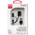 Bigben Interactive CABLE3EN1 USB-kabel 1 m USB A Micro-USB B Zwart