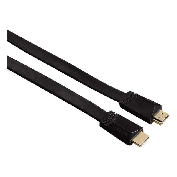 Hama High Speed Hdmi Kabel Ethernet Flat 1.5M, 3 Ster