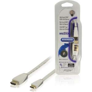 Bandridge Bbm34500w10 High Speed Mini Hdmi met Ethernet Kabel 1,00 M