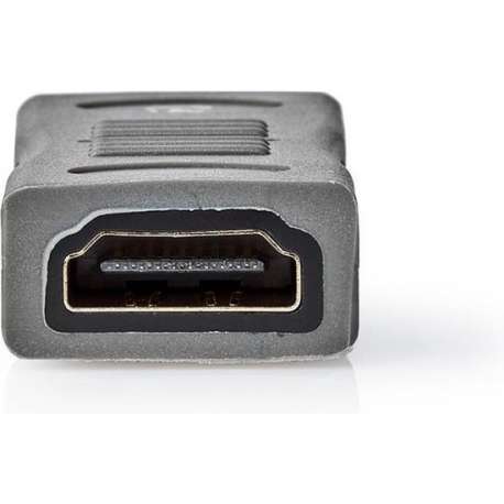 Nedis CVGC34900ME High Speed Hdmi™ Met Ethernet-adapter Hdmi™ Female - Male Metaal Zwart