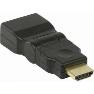 Nedis CVGP34905BK Hdmi-adapter Hdmi-connector - Hdmi Female Draaibaar Zwart