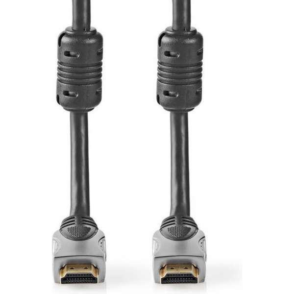 Nedis CVGC34000AT25 High Speed Hdmi™-cable Ethernet Hdmi™-connector - Hdmi™-connector 2.50 M Anthracite