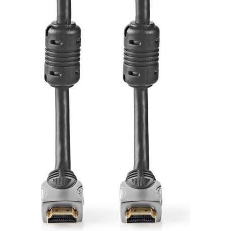 Nedis CVGC34000AT25 High Speed Hdmi™-cable Ethernet Hdmi™-connector - Hdmi™-connector 2.50 M Anthracite