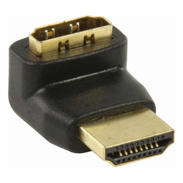 Nedis CVGP34902BK Hdmi™-adapter Hdmi™-connector - Hdmi™ Female 270° Gehoekt Zwart