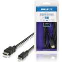 Valueline Vlmb34500b20 High Speed Hdmi-kabel met Ethernet Hdmi-connector - Hdmi Mini-connector 2,00 M Zwart