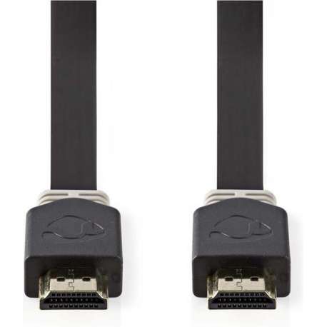 Nedis CVBW34100AT20 Platte High Speed Hdmi-kabel Met Ethernet Hdmi-connector - Hdmi-connector 2,0 M Antraciet