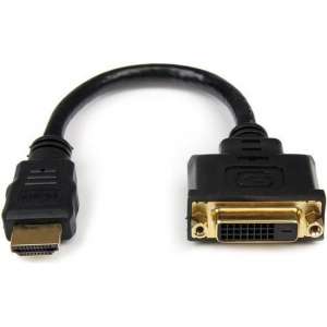 20cm HDMI naar DVI-D Video Verloopkabel HDMI mannelijk naar DVI vrouwelijk