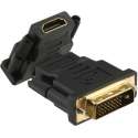 HDMI/DVI-D adapter van DVI-D 18+1 pins mail/HDMI female