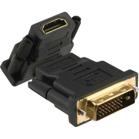 HDMI/DVI-D adapter van DVI-D 18+1 pins mail/HDMI female