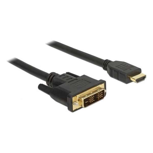 Goobay Premium DVI-D Single Link - HDMI kabel / zwart - 10 meter