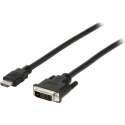 Valueline VLCP34800B50 5 meter HDMI DVI-D Zwart video kabel adapter