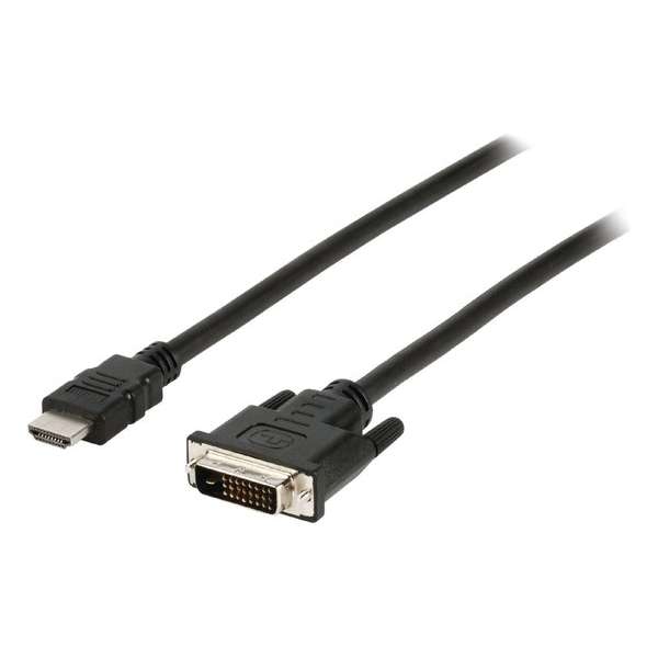 Valueline VLCP34800B50 5 meter HDMI DVI-D Zwart video kabel adapter