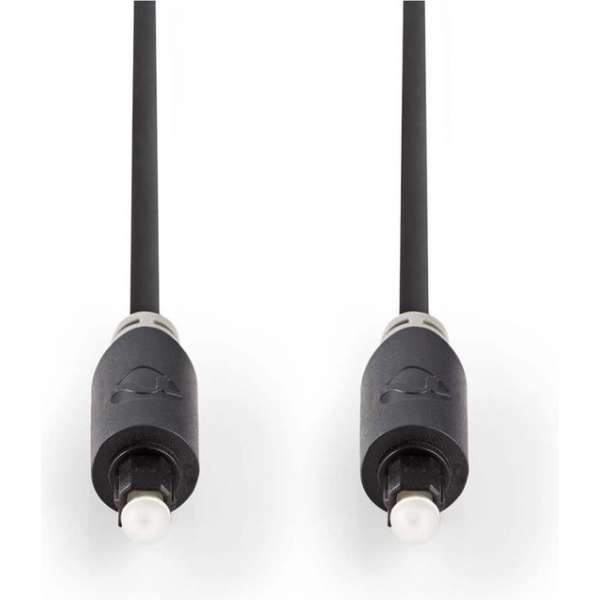 Optische Audiokabel | Toslink male - Toslink male | 2,0 m | Antraciet