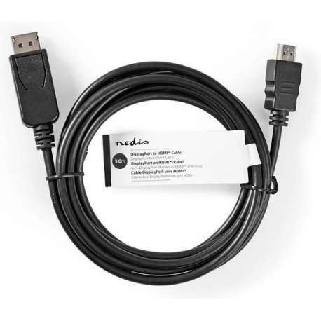 DisplayPort - HDMI™-Kabel | DisplayPort Male | HDMI™-Connector | 3,0 m | Zwart