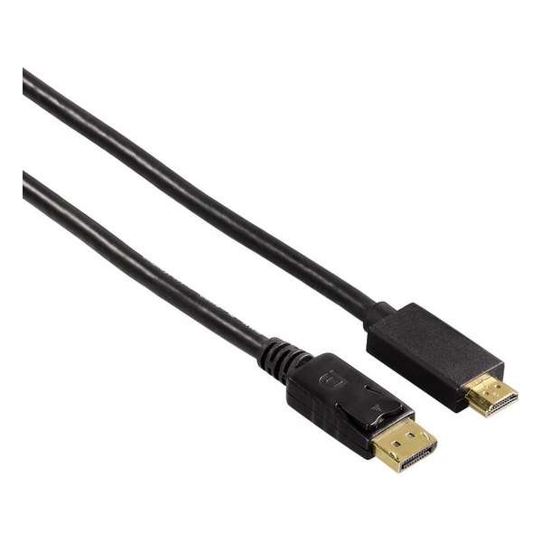 Hama 54594 1,8 m Displayport HDMI Zwart