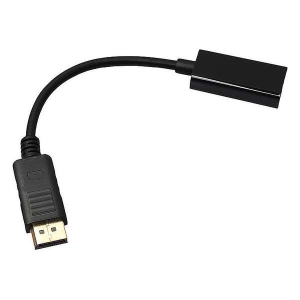 Full HD Displayport Naar HDMI Kabel Converter Adapter - Male / Female - DP To HDMI - Zwart