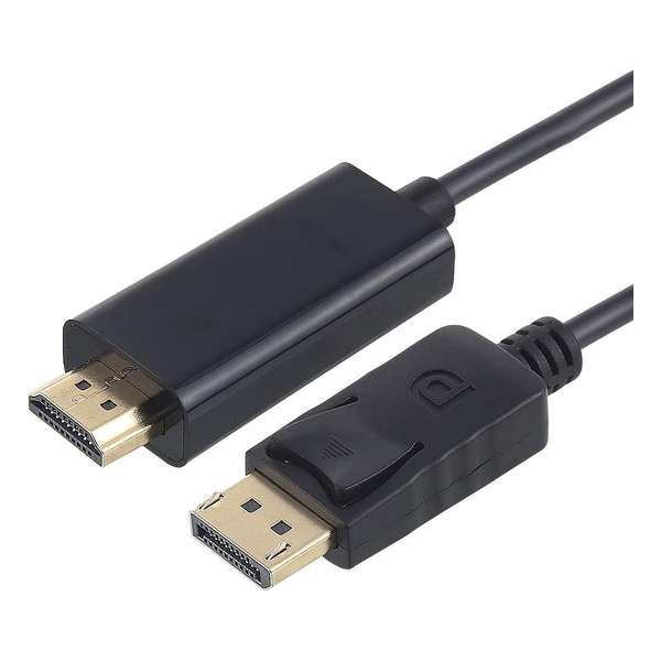 Displayport Male naar HDMI Male Adapter Kabel | 1.8M | Zwart / Black